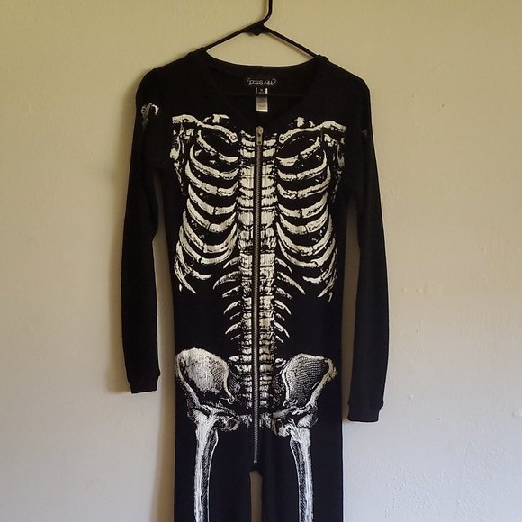 Dolls Kill Pants - Skeleton Onesie